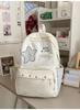 Schoolbag Sweet Wind Milk Blue Striped Stars Student Backpack Korean ins Vitality Age Reduction Travel Small Backpack