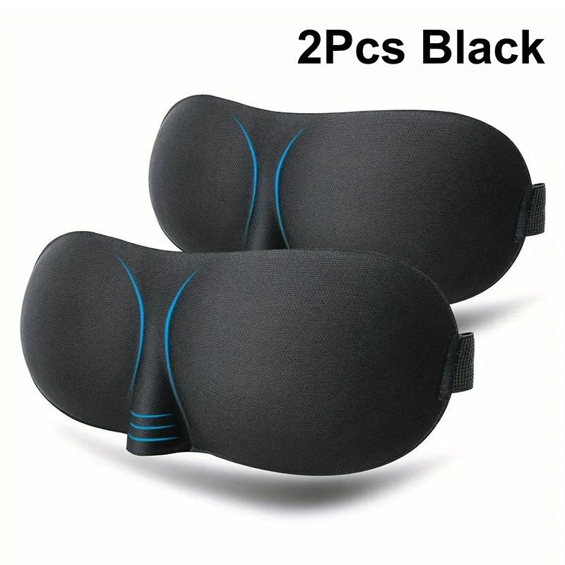 3D Contoured Sleep Mask 100% Blackout Ultra Soft Padded Eye Shades For Deep Sleeping Night Travel Men Women