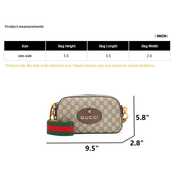 Gucci Neo Vintage Series Gold Foil Logo Metal Tiger Head Monogram Canvas And Leather Camera Bag Unisex Shoulder Bag Ebony Brown 476466-K9GVT-8856