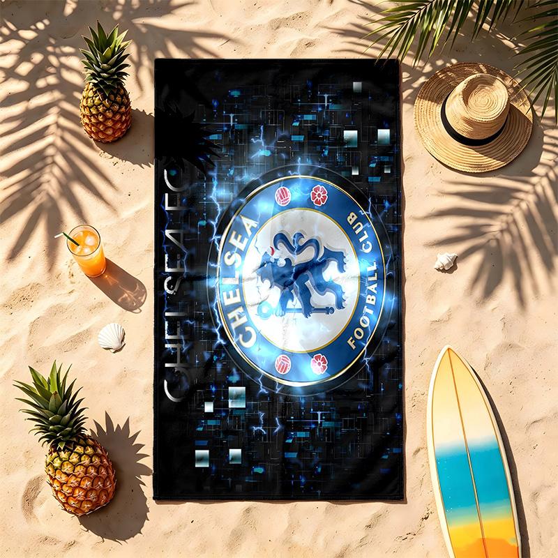 Chelsea FC (1) Theme Beach Towel Sand Resistant Soft And Comfortable Suitable For The Pool Camping Yoga And Diving A Travel