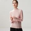 Lekasha Women's Cashmere Goat Wool Twelve-Needle Half-High Collar Sweater - Autumn/Winter Base Layer