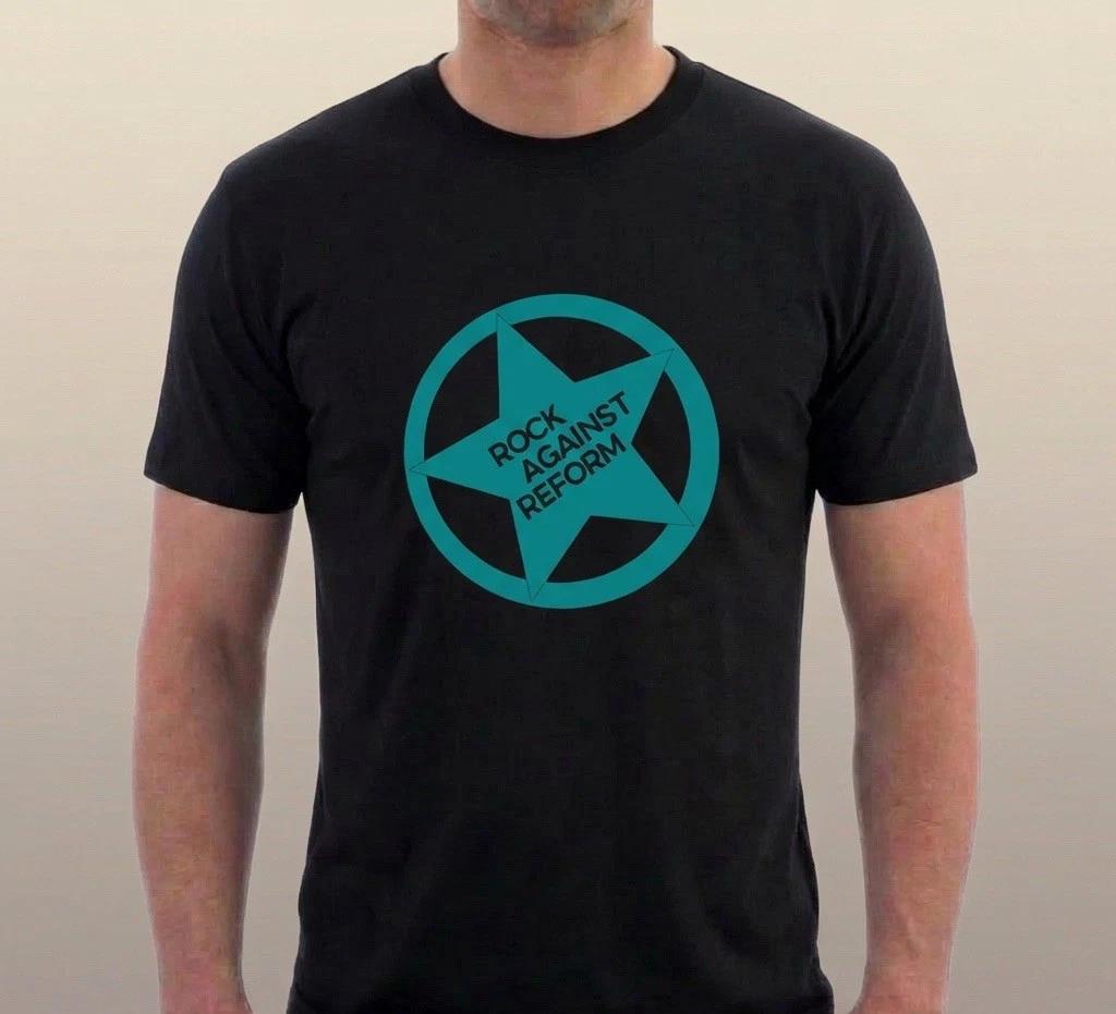 Rock Against Reform Parody T-shirt Anti Nazi Nigel Farage Tee Sillytees XXL