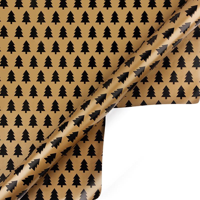 Black Gold Gift Wrapping Paper for Christmas, Valentine's Day, Birthdays & DIY Projects