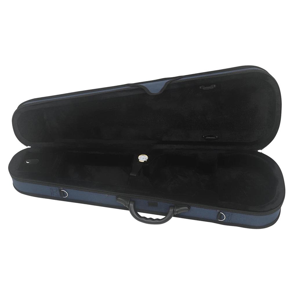 IRIN Violin Case Portable Violin Soft Lining Suitcase Blue Oxford Cloth Violin Storage Bag String Instrument Parts Accessories