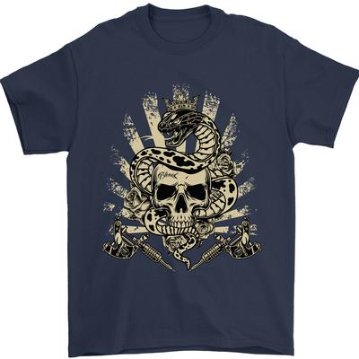 Tattoo Skull Snake Tattooist Biker Gothic Unisex T-shirt