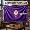 Custom Name Flannel Throw Blanket Fiorentina FC Pattern Warm Home Decoration