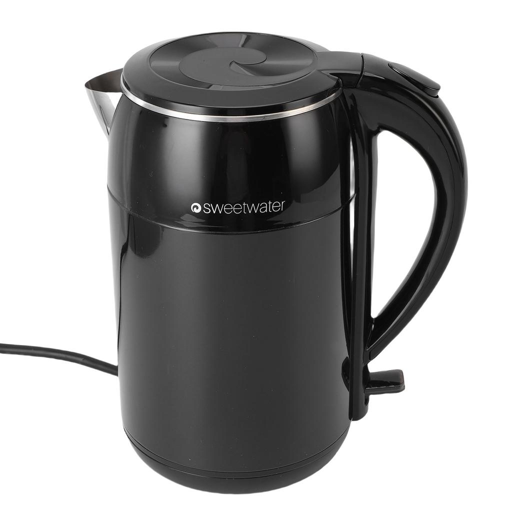 Electric Kettle 1.8L Capacity 1500W Stainless Steel Double Layer Anti Scald Automatic Power Off Hot Water Heater Boiler