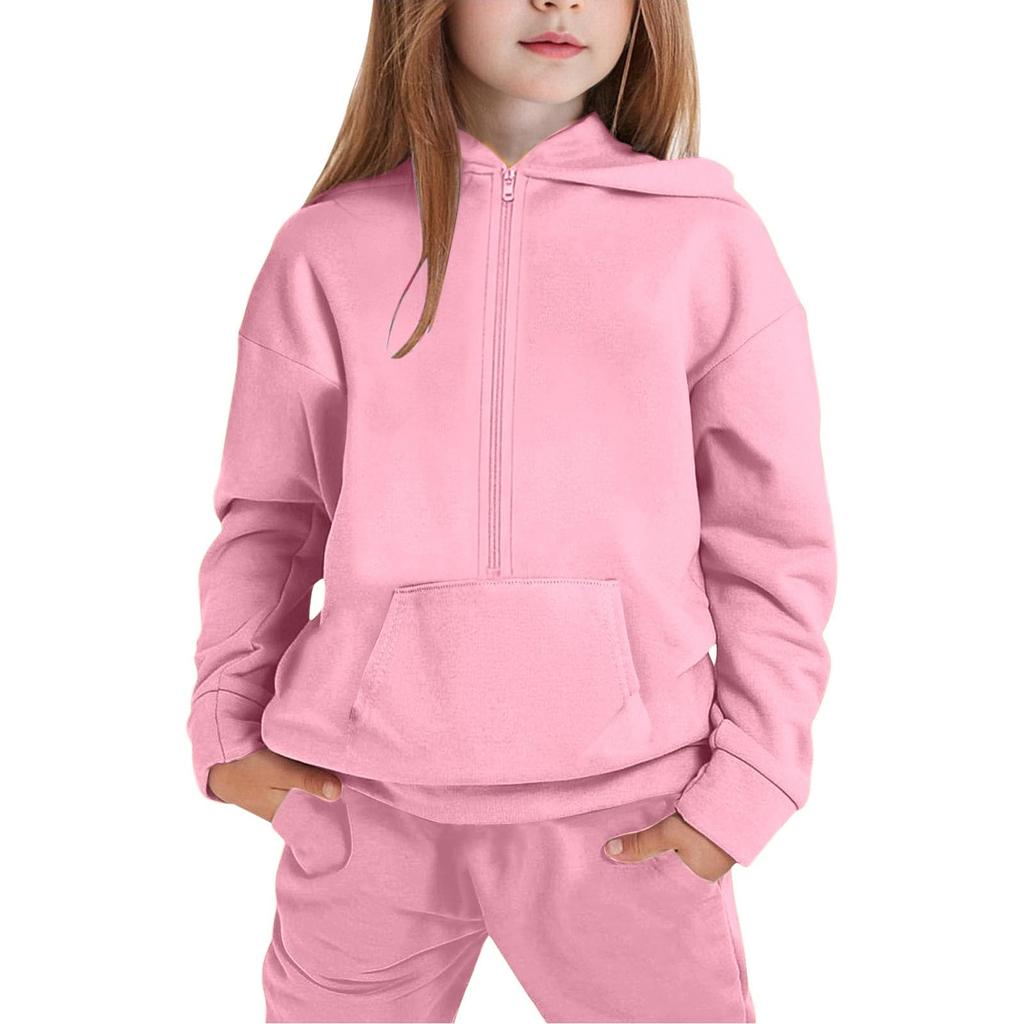 Kinder Kapuzenpullover und Jogginghosen Set für Kinder Teenager Sportbekleidung
