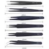 Eyelash Tweezers 6Pcs Set Cell Clip ESD Stainless Steel Tweezers Set Anti-static Electronic Repair Tools
