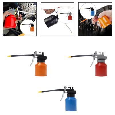 Hand Pump Oiler Can Sturdy Practical with Spout Durability Portable Multipurpose, High Pressure Oil Bottle, Oil Can Pump Oiler