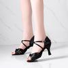 Professional Women Ballroom Dancing Shoes Ladies Latin Dance Shoes Salsa Tango Heeled 7CM