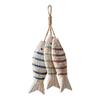 Mediterranean Fish Pendant Handmade Solid Wood Fish String Wall Decoration Wall Decoration Simulation Fish String Decoration