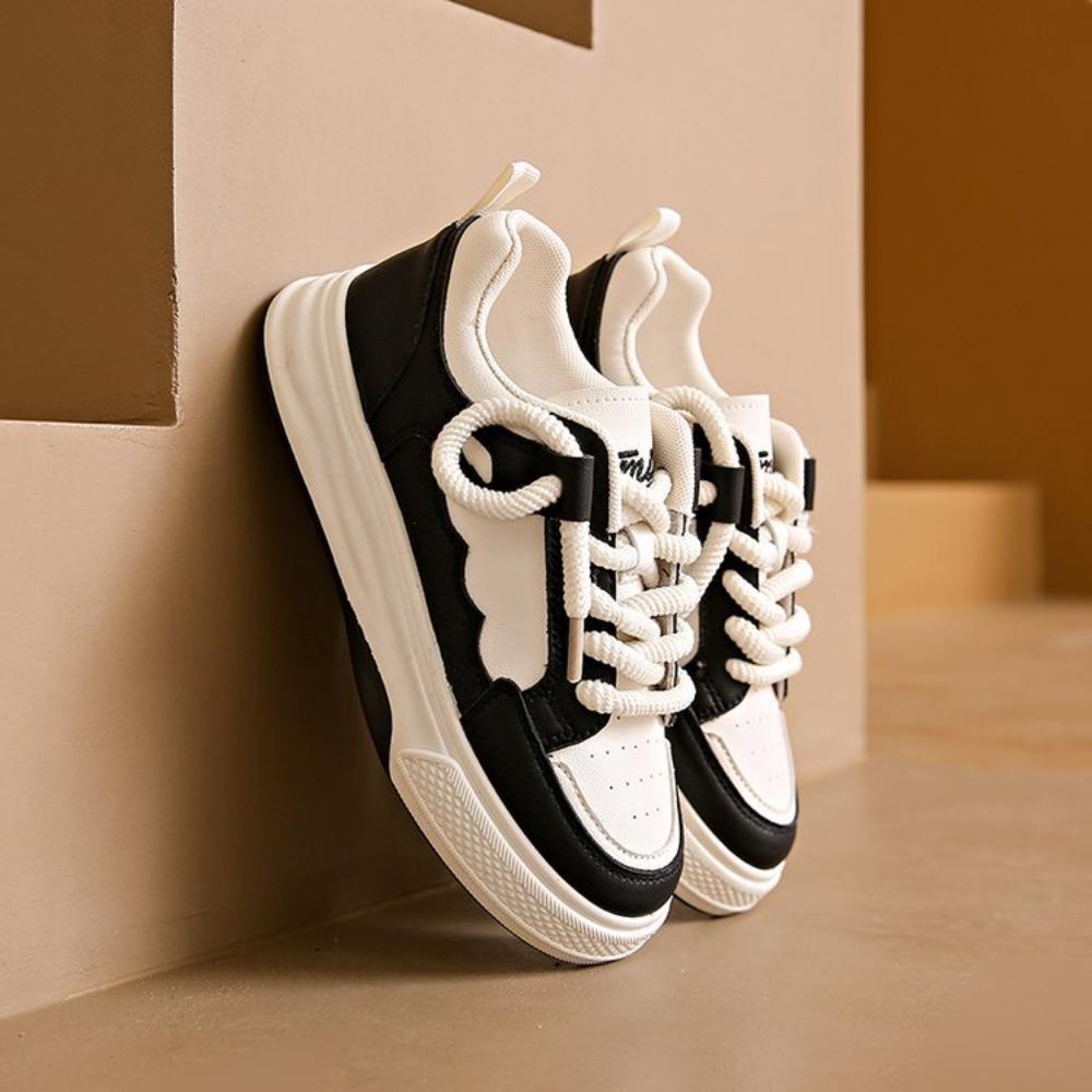 Белые туфли женские на толстой подошве повседневные туфли для сёрфинга 40 чёрный — фото 3