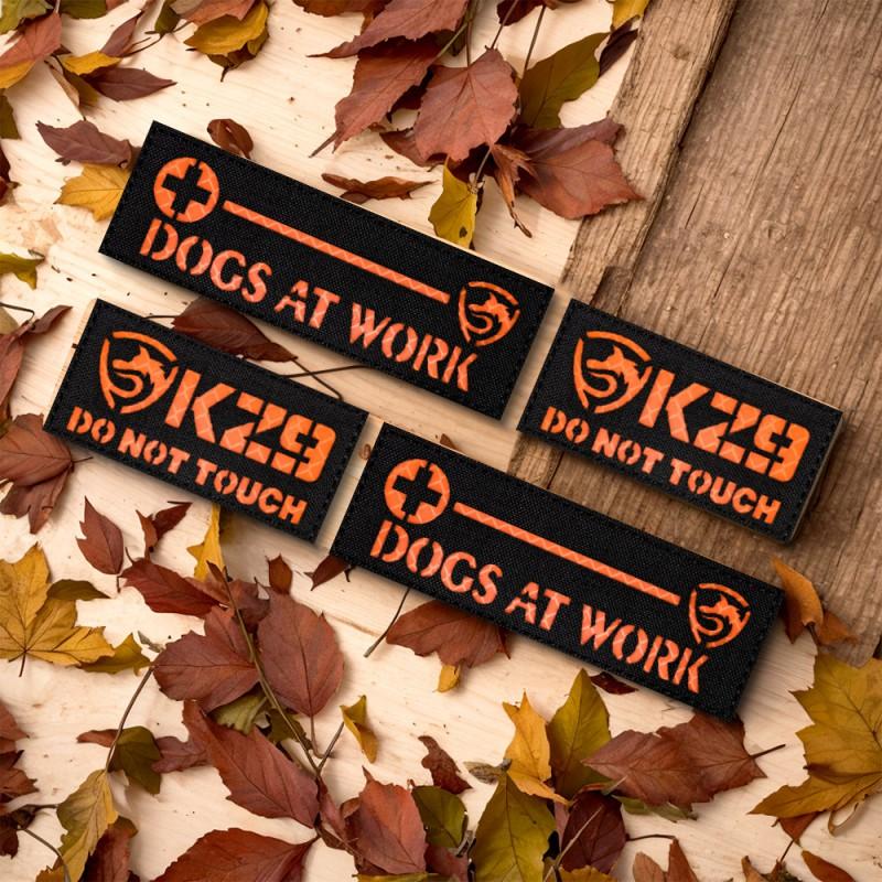 Reflective Velcro Patch Dog Tactical Harness Removable Waterproof ID Tag Badge