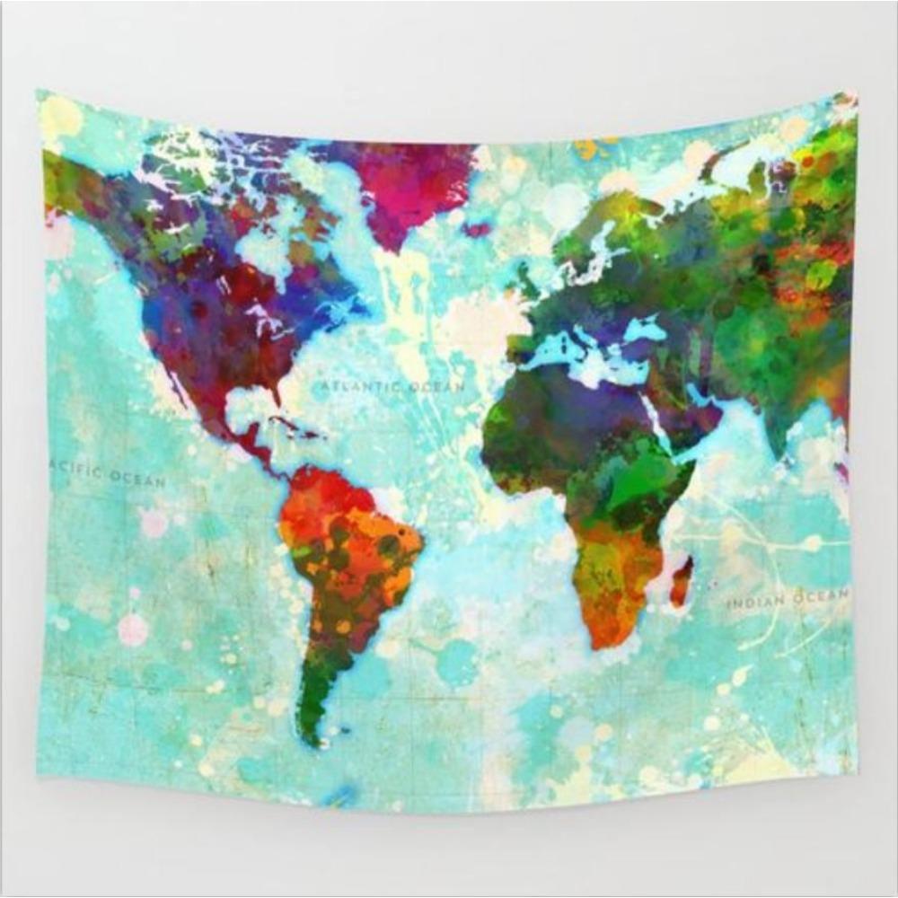 Bohemian Hanging Cloth Totem Tapestry Bedside Decoration Tablecloth Living Room Background Cloth Room Decoration Painting