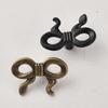 Bowknot Single-Hole Handle For Wardrobe Doors Drawers And Cabinets Retro Zinc Alloy Single-Hole Furniture Small Handle