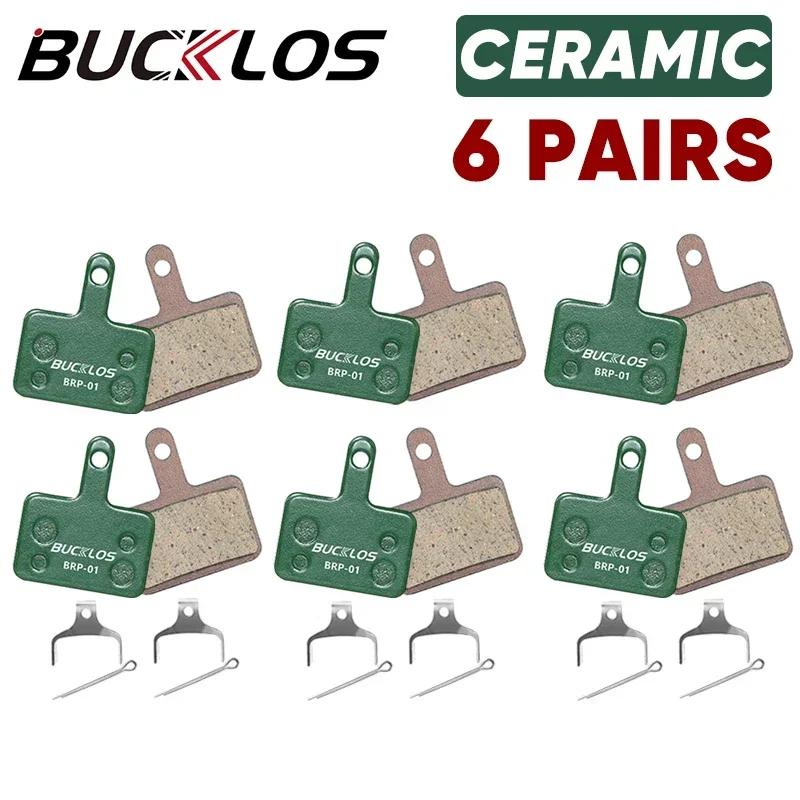 BUCKLOS MTB Ceramic Brake Pad Bicycle for Shimano B01S B03S B05S MT200 SRAM AVID High Heat Dissipation Pads Cycling Accessories