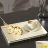 Smooth Serving Platter Raised Surrounding Edge Fruit Plate Food Holder Teaware Arrangement
