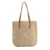 Yogodlns Summer Large Capacity Straw Shoulder Bag Rattan Beach Bags Woven Handle Bag