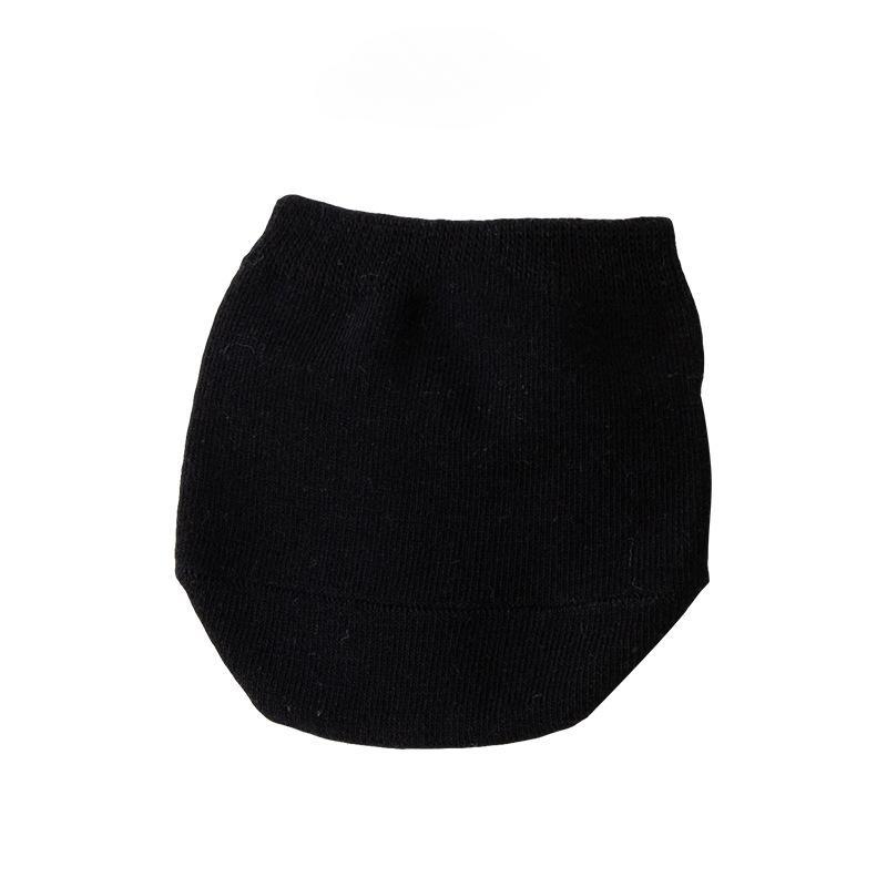 

1 пара женских невидимых полуносков для высоких каблуков, нескользящие носки-лодочки для передней части стопы, дышащие хлопковые женские носки чёрный