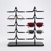 Countertop Eyewear Display Stand: Double Row for 10 Pairs, Single Row for 5 Pairs