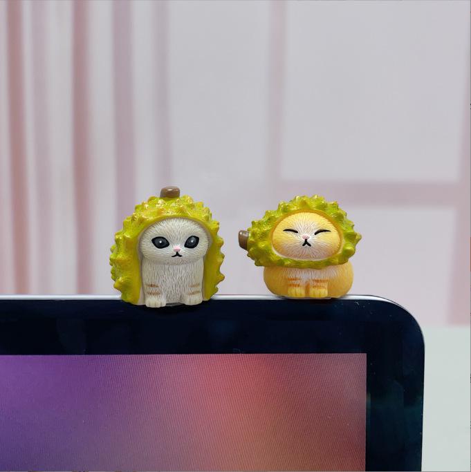 Little Prince Cute Kitten Durian Resin Ornament for Car or Home Decor