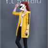 Kleidung.Herbst und Winter Neu Samt gefütterter Kapuzenpullover Langer Strickmantel Studentinnen Koreanische Version Lockerer Cardigan Bluse Damenbekleidung.
