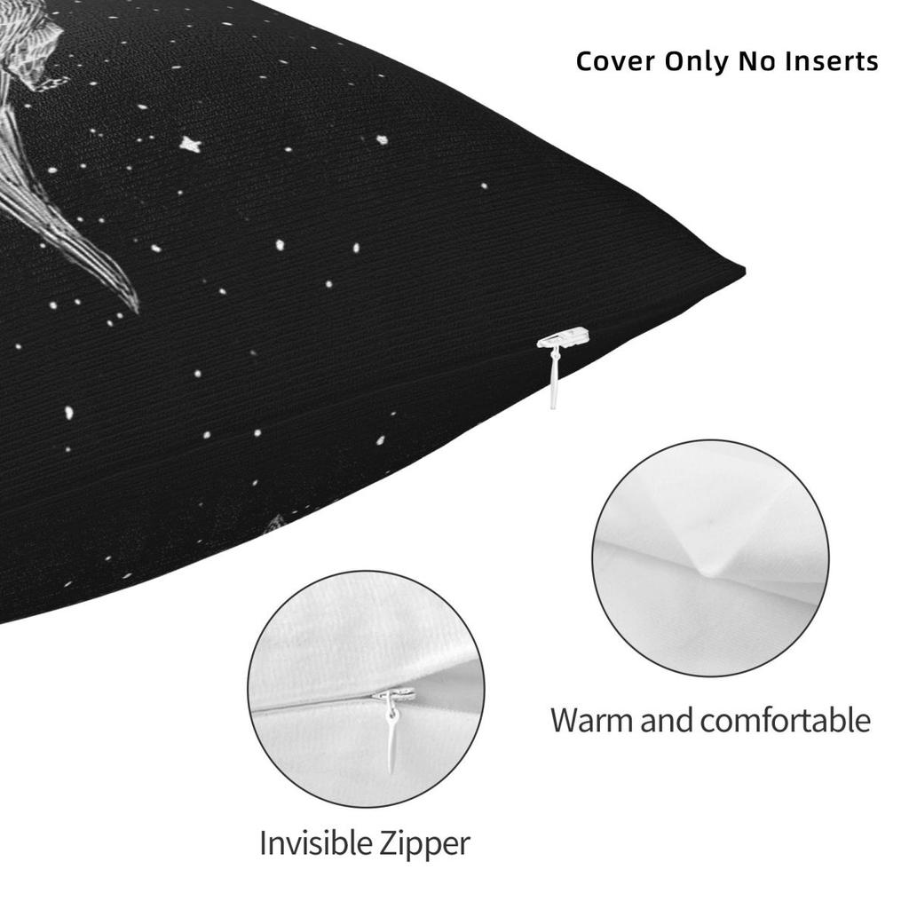 Drifting In Otter Space (Best For Color) Square Pillowcase Cushion Cover Pillow Case Throw Pillow Cover for Home Sofa