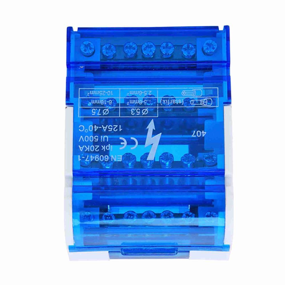 407 Din Rail Terminal Block Distribution Box 4-Level Terminal Block Junction Box  Power Management
