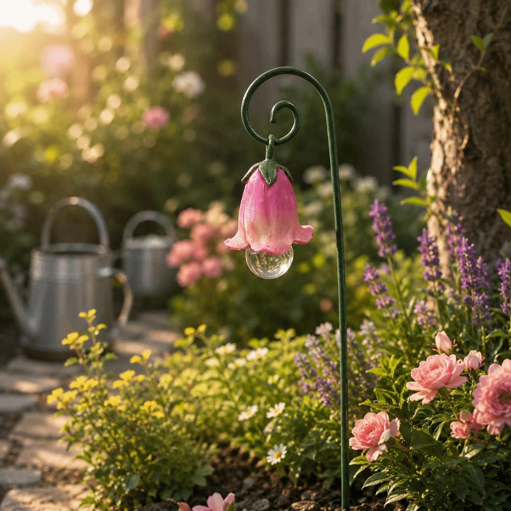 Sweet Flower Pick Stand Fairy Garden Decor Creative Flower Inserts Outdoor