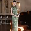Sleeveless National Style, New Chinese Suzhou Long Cheongsam, Improved Young 1011 New Women's High-end Sense, Daily Wear