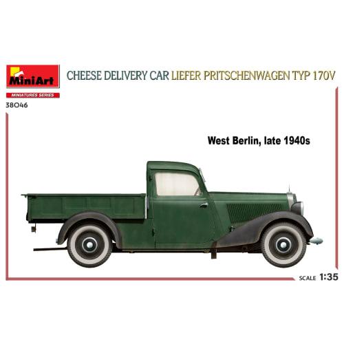 Miniart 1/35 Scale Cheese Delivery Car Reefer Preischenwagen Type 170V Plastic Model Kit MA38046
