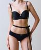 VINAJ Tiny Rose Low Bikini Panties (Black)