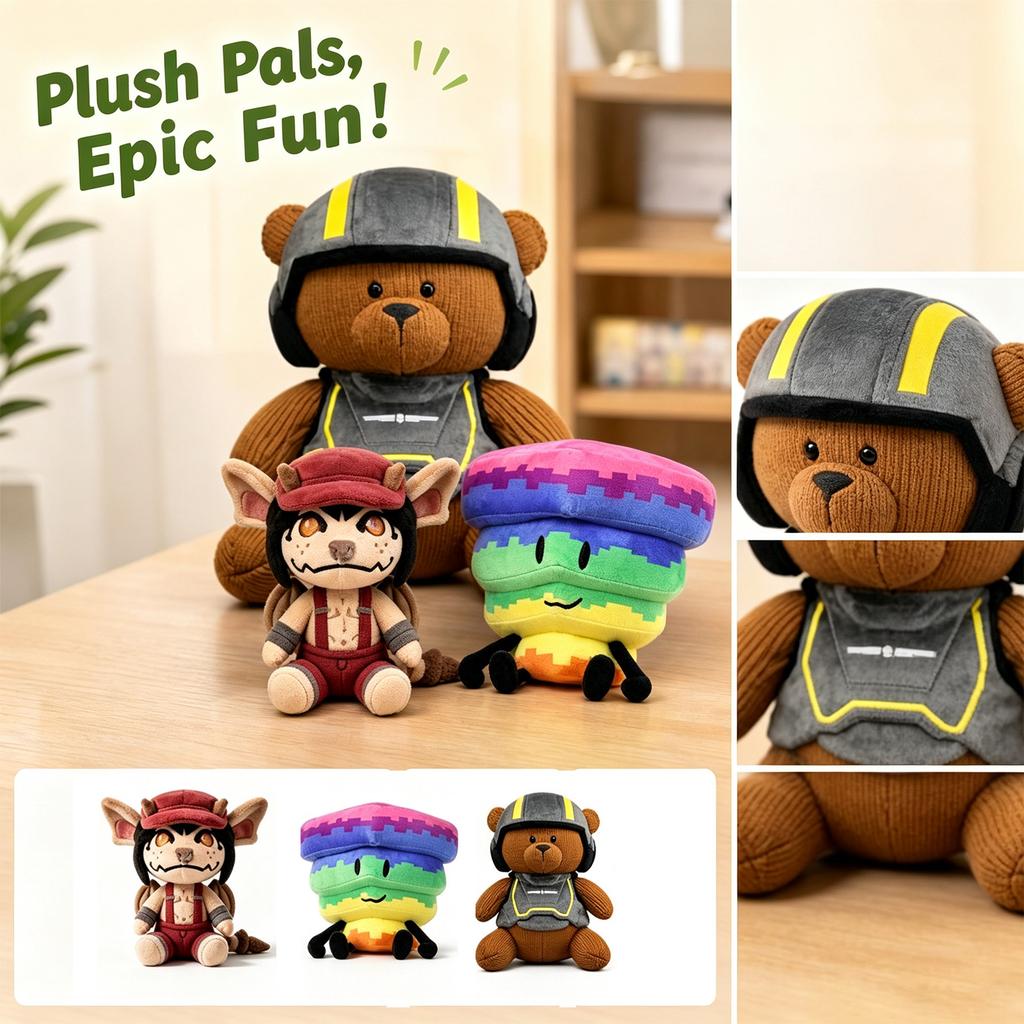 Novelty Plush Toy Stuffed Animal Doll Gift for Kids and Adults