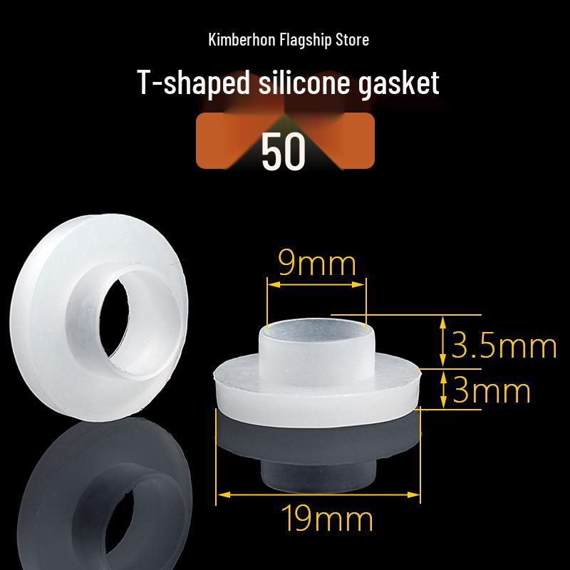 Silicone Rubber Gasket Shower Head Seal Ring, Water Heater Pipe Flat Washer, 4-6 Minute Installation.
