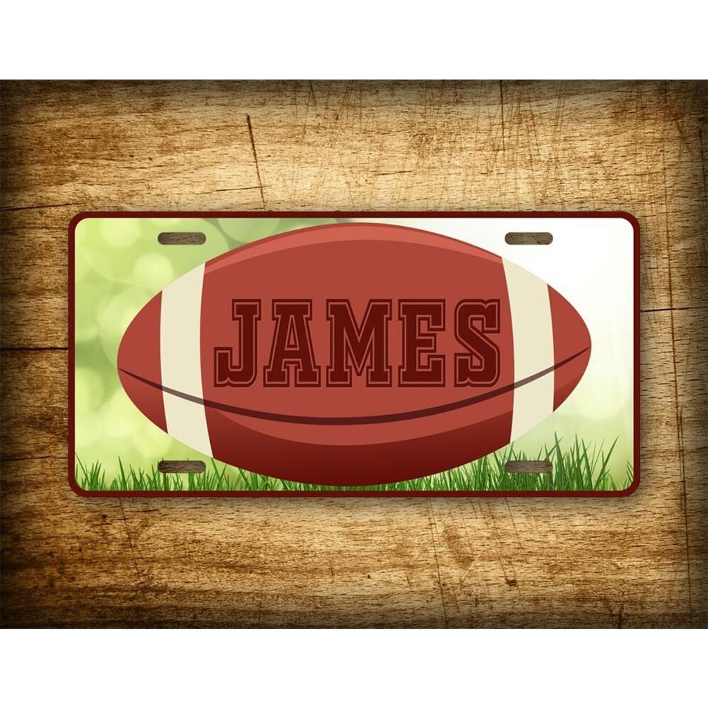 Personalized Football Tin Sign Home Wall Decor