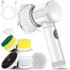 Sunshine Portable USB Rechargeable Power Cleaning Brush Household Electric Dish Scrubber for Kitchen Cleaning Cleaning Brushes
