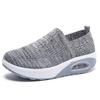 Breathable Knitted Women Sneakers Comfortable Air-cushion Casual Sports Shoes Light Non-slip Walking Jogging Shoes