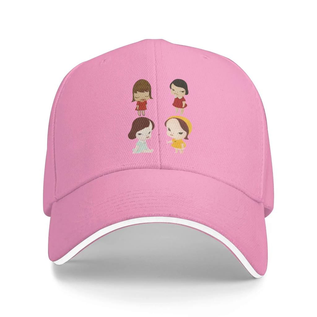 Yoshitomo Nara Cartoon Girls Baseball Cap  Vintage Trucker Hat Summer Unisex Unisex Hunting Camping Baseball Caps