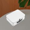 Handheld Large Capacity White Tinplate Box Tin Keepsake Storage Jewelry Organizer Desktop Sundries Carry Case Tin Carry Box