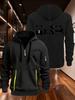 Autumn and winter men's and women's exquisite multi pocket zipper hooded sweatshirt, cute panda pattern, casual and comfortable
