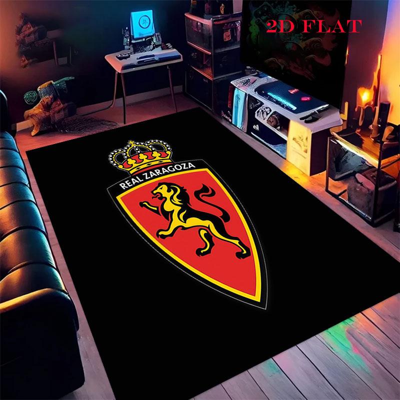 Real Zaragoza POSTER Carpet Rug for Living Room Bedroom Home Sofa Decoration,Kids Play Nonslip Floor Mat