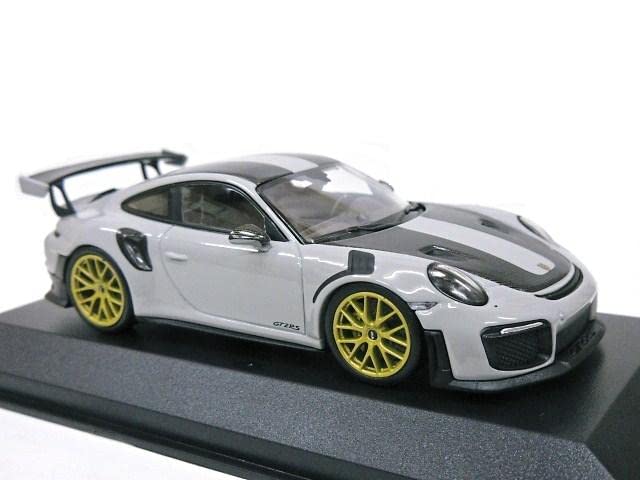Minichamps Scale Porsche 911 GT2 RS Weissach Package Gold Rim 2018 1/43 (Chalk)