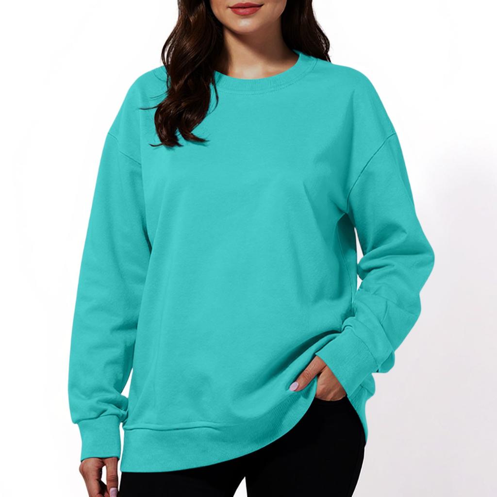Women's Fashion Solid Color Casual Long Sleeve Hoodie