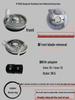 4" Dust-Free Concrete Angle Grinder Set with Diamond Wheel & Dust Cover
