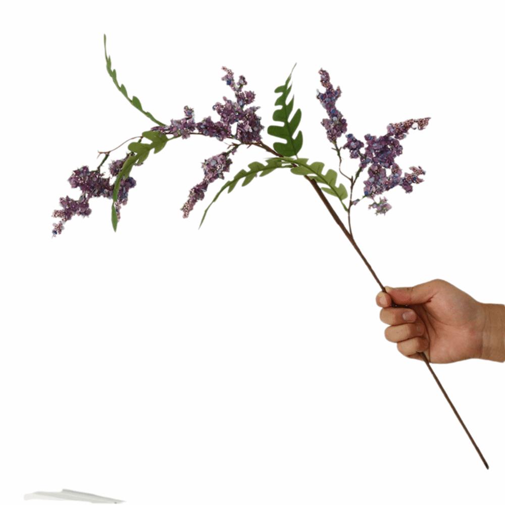 

Creative Multicolor Artifiical Locust Flowers Green Leaves Silk Petal Simulation Flower Photo Props DIY Faux Flower Gift фіолетовий