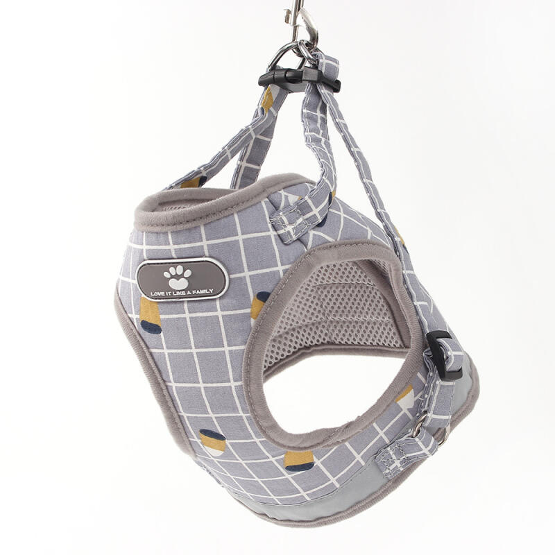 Love It Dog Harness + Leash (M/Gray)