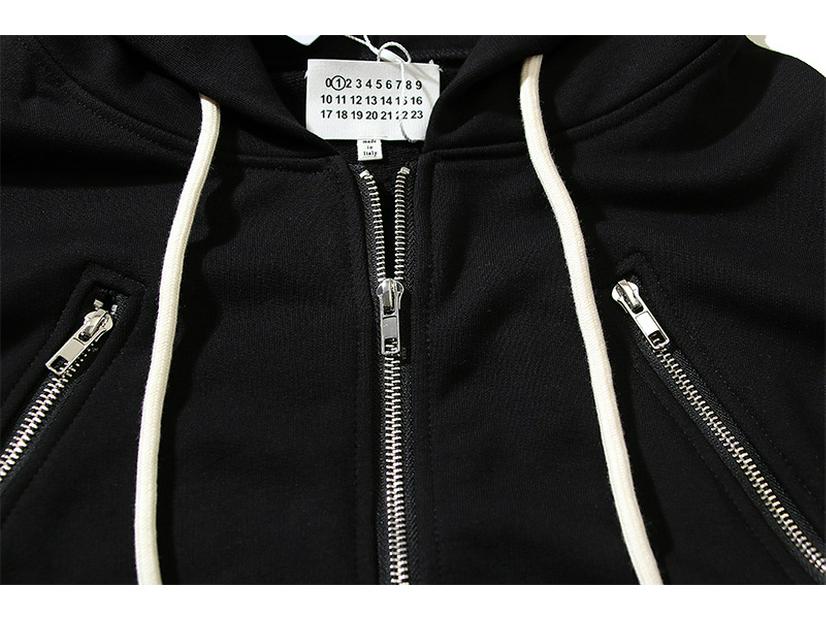 Maison Margiela MM6 Unisex Terry Zip-Up Hoodie Cardigan