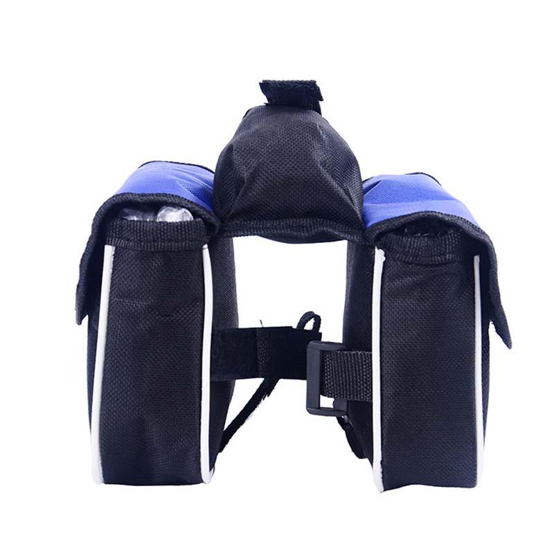 Bike Cycling Bicycle Frame Pannier Saddle Front Tube Bag Double Sides Bags