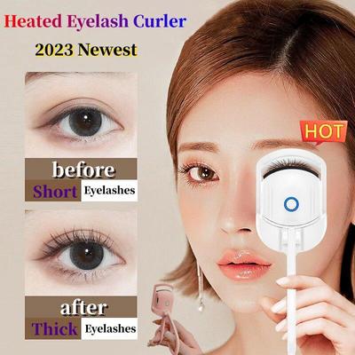 Heated Eyelash Curler with Sensing Heating Silicone Pad